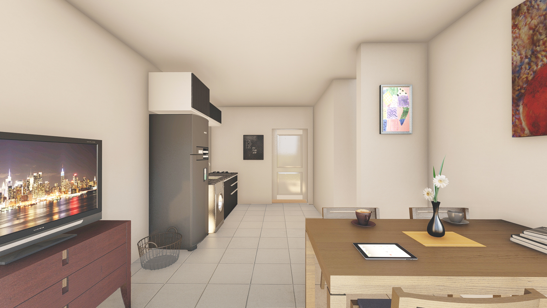 Cocina monoambiente